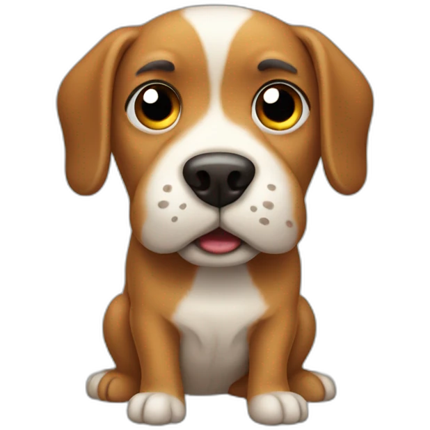 Dog pooping emoji