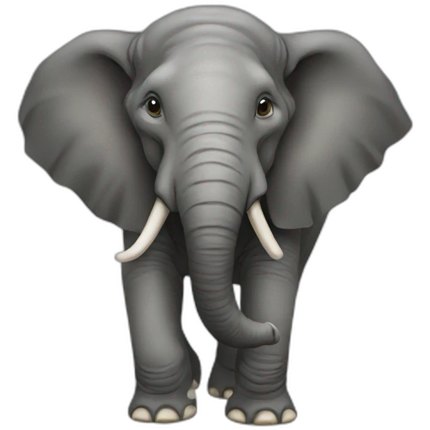 Old elephant emoji
