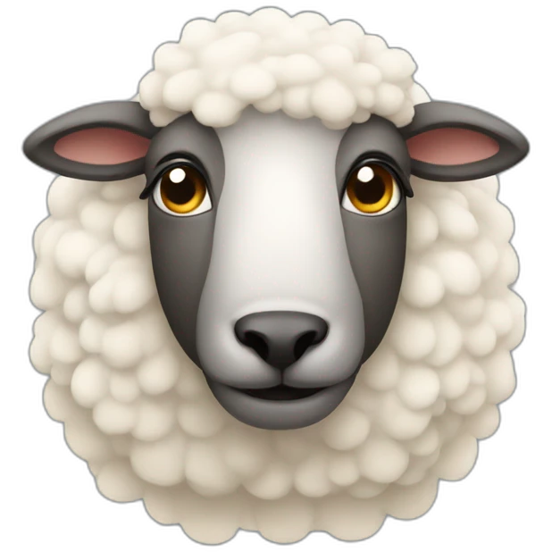 sheep with mullet emoji