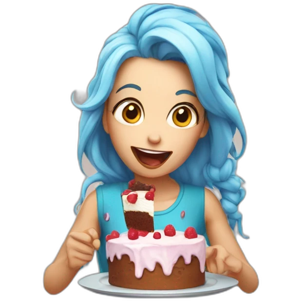 Jinx eating cake emoji
