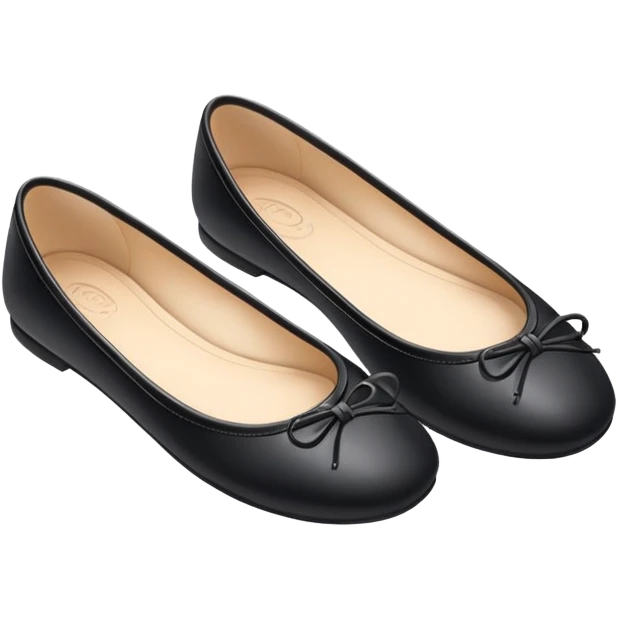 Black ballet flats  emoji