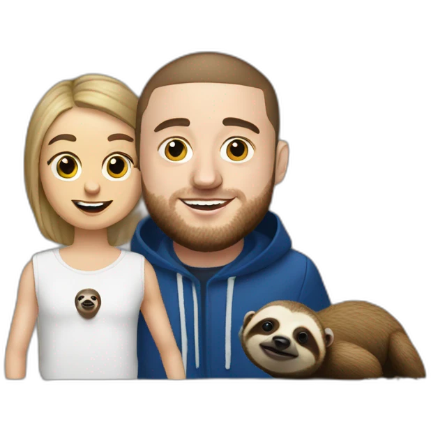 Mac miller and a sloth emoji