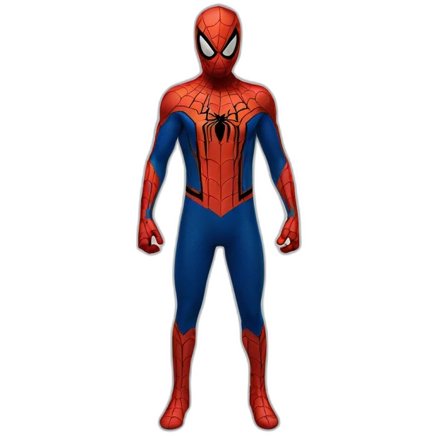 Moaï spider man suit emoji