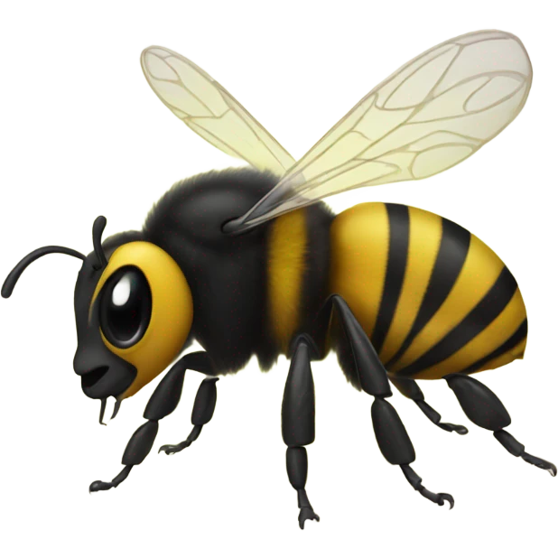 Freaky bee emoji