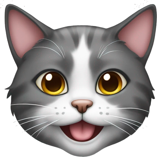 head persa cat smilling happy face emoji