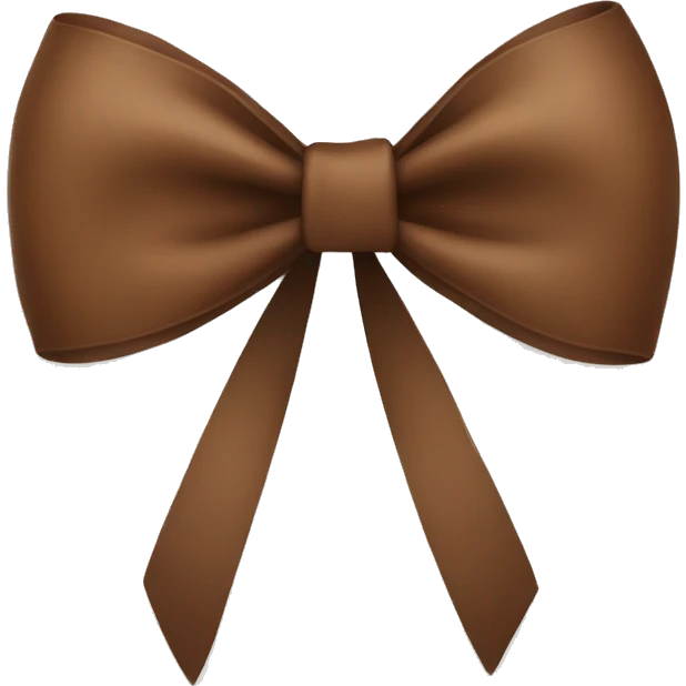 brown bow emoji