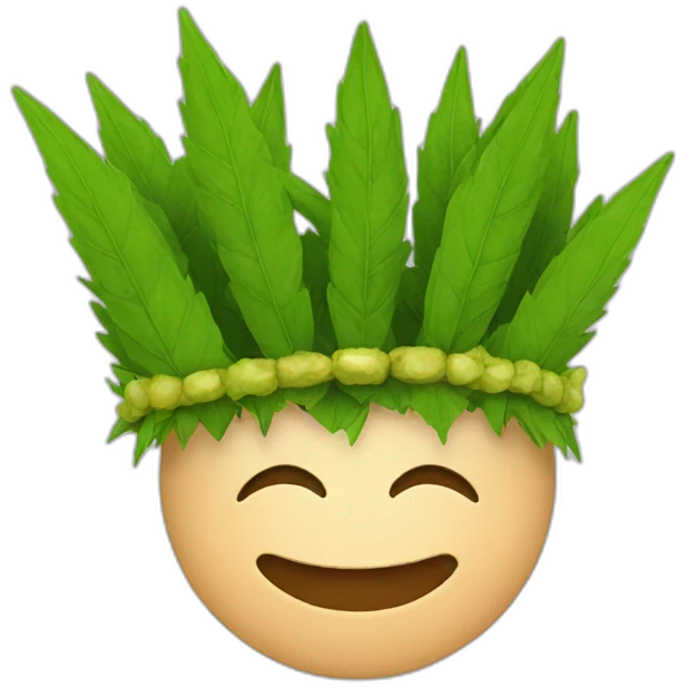 weed crown emoji