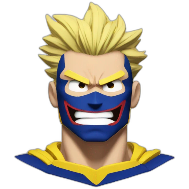 All might my hero academia motivated emoji