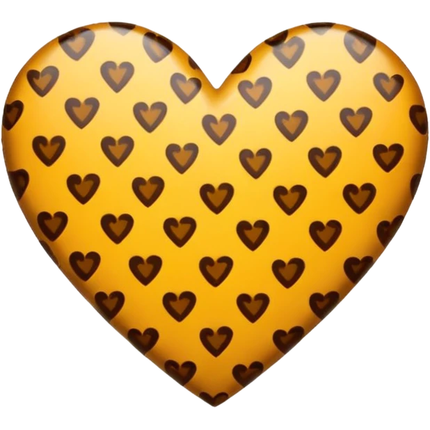 Emoji corazón leopardo blanco  emoji