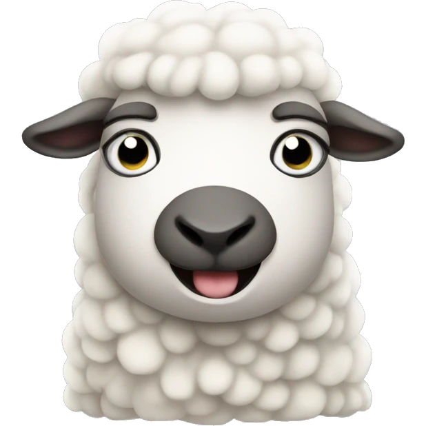 Sheep getting crunk emoji