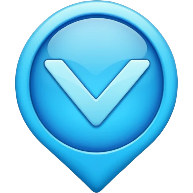 Mavi tık emoji