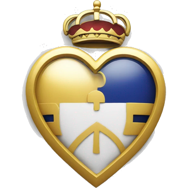Heart wih real madrid logo emoji