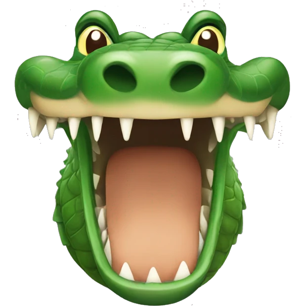 Crocodile with ducks head emoji
