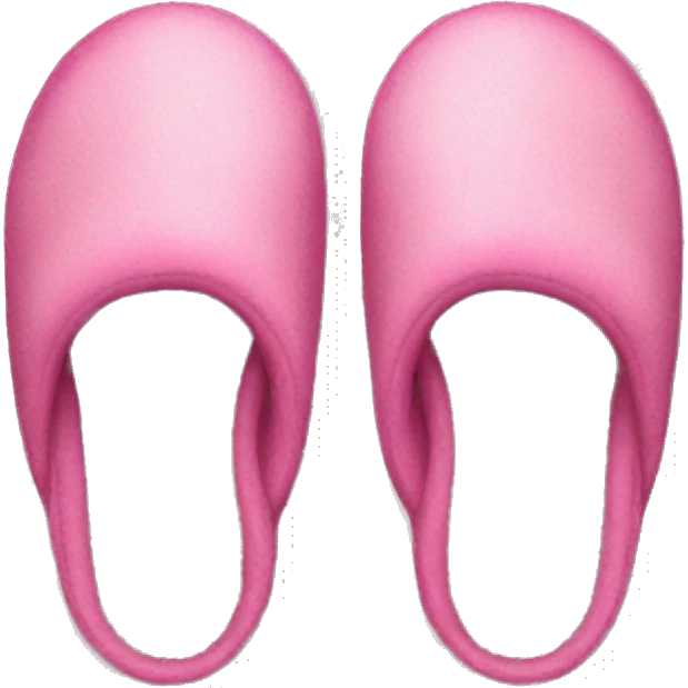 Pink Xmas slippers emoji