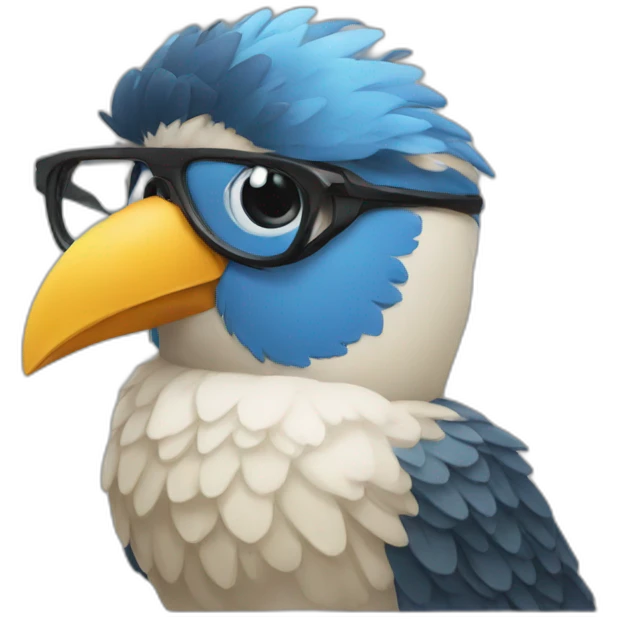 Genius-bird emoji