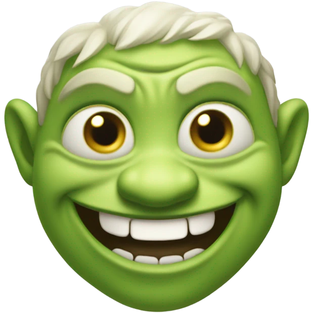 happy green ogre emoji