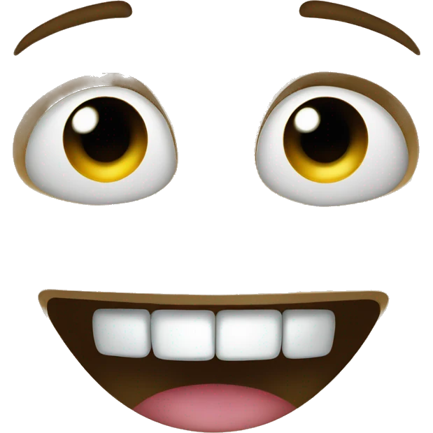 Face with only front two teeth visible emoji