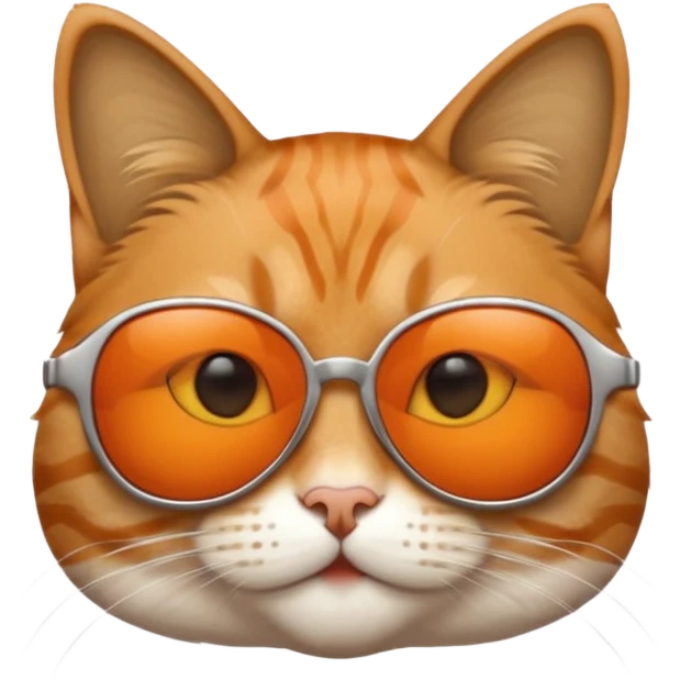 Cat wearing sunglasses emoji