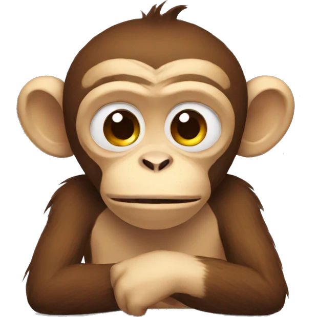 monkey tired emoji