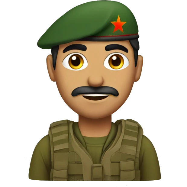 a kurdish soldier emoji