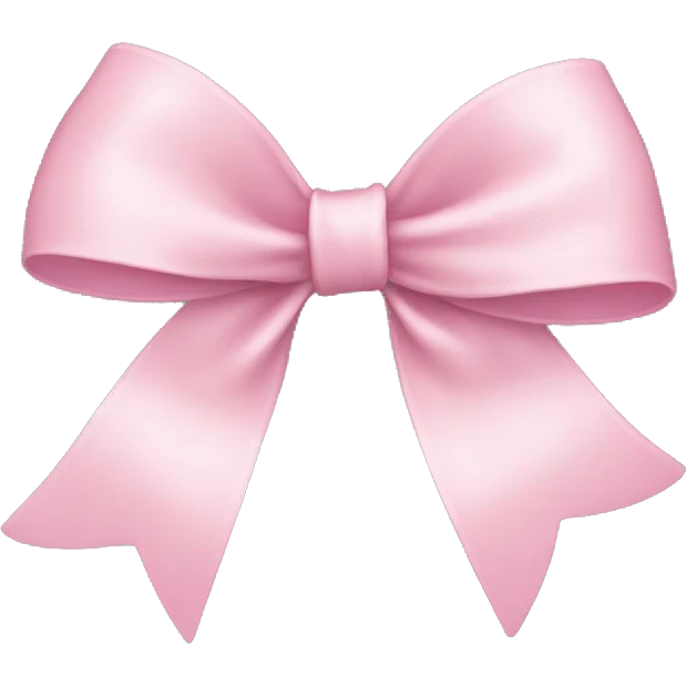 Light pink bow emoji