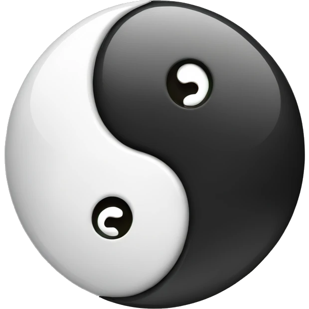 yin yang with 77 emoji