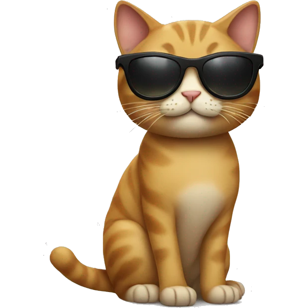 Cat with sunglasses emoji