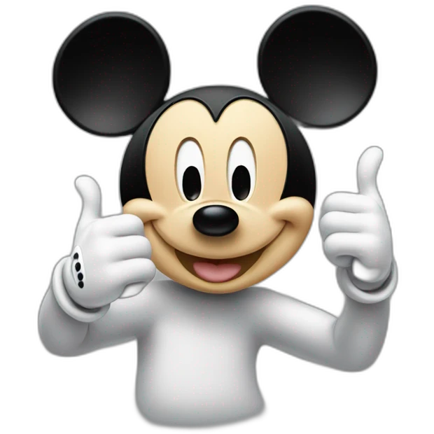 mickey mouse thumbs up emoji