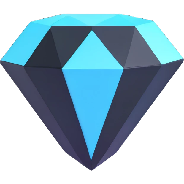 Minecraft diamond emoji