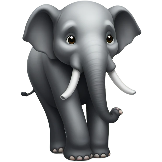 The panda has an elephant's trunk on its nose emoji