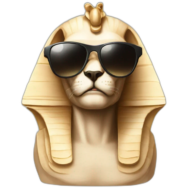 sphinx with sunglasses  emoji