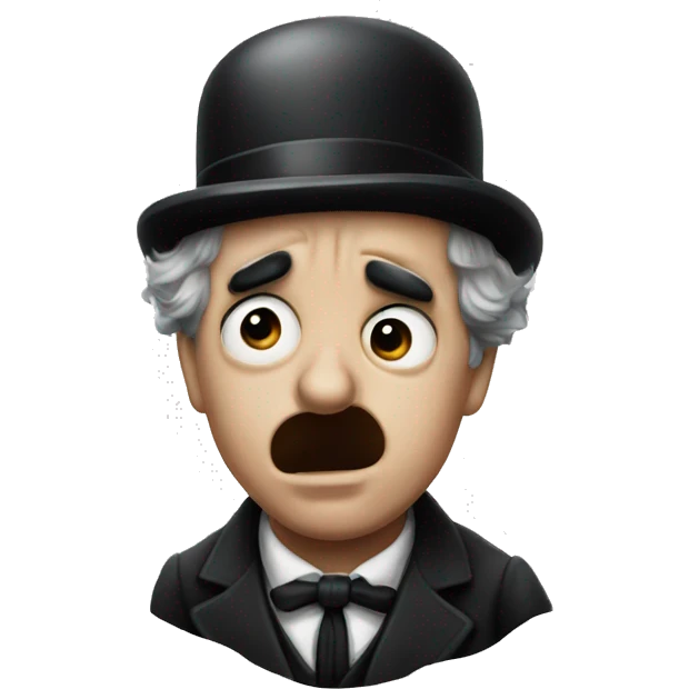charlie chaplin crying emoji