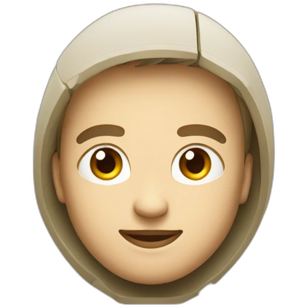 Android logo with iOS style emoji