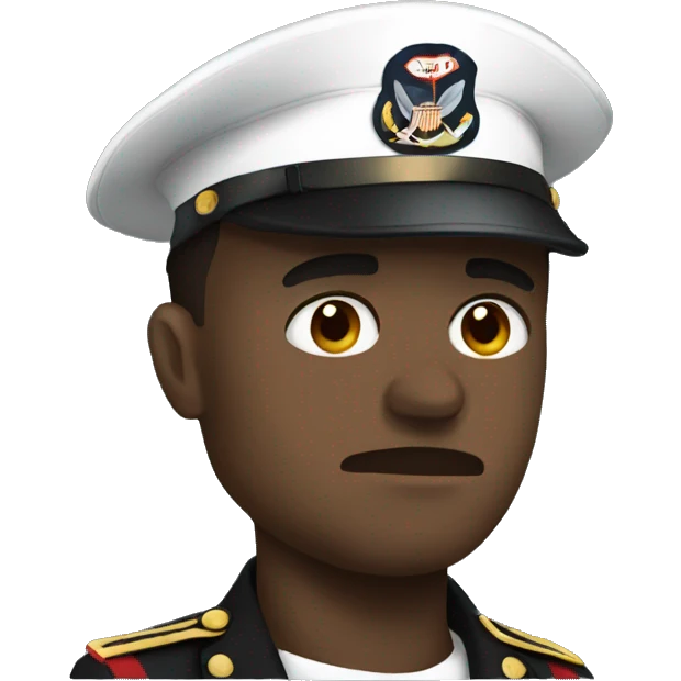 Sad marine  emoji