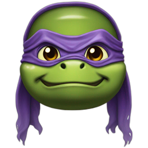 teenage mutant ninja turtle head emoji