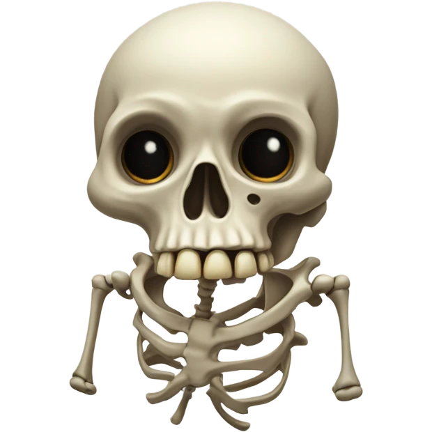 Skeleton throwing up emoji
