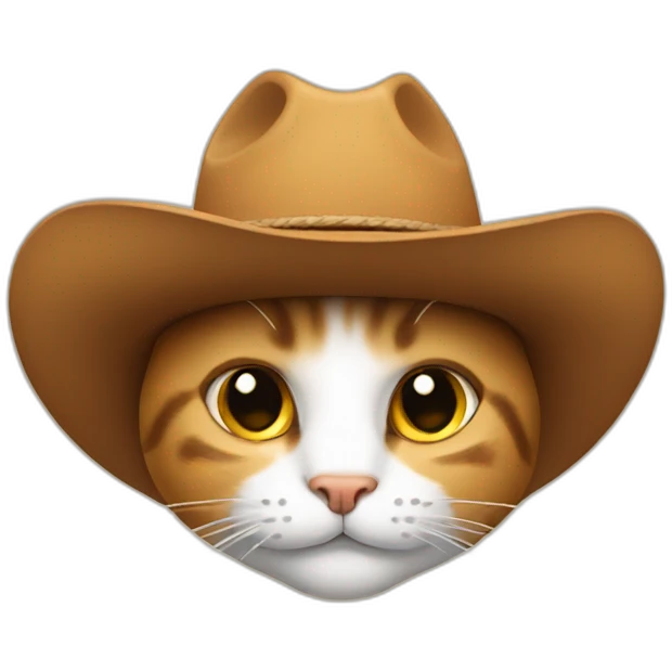 The cat in the cowboy hat emoji