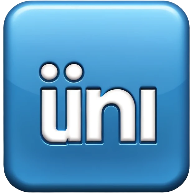 3d linkedin logo (the real Linkedin logo must be used) emoji