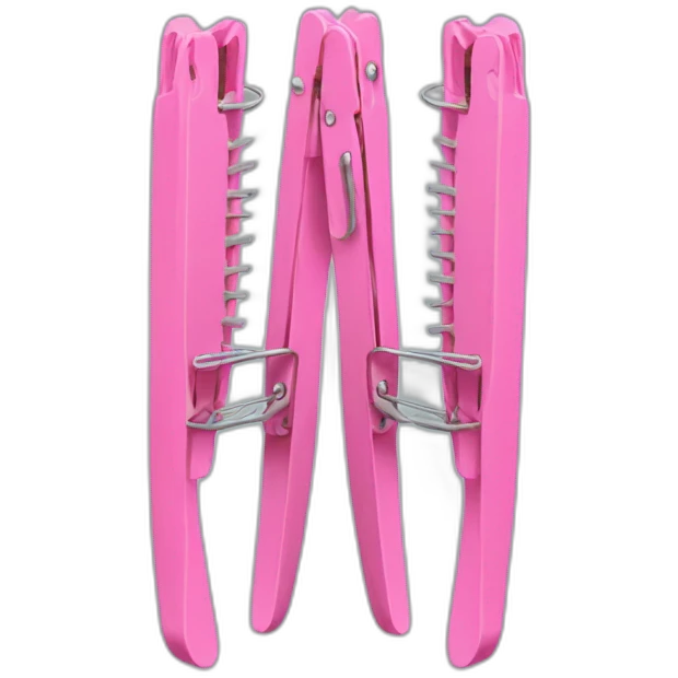 Two pink clothespins emoji