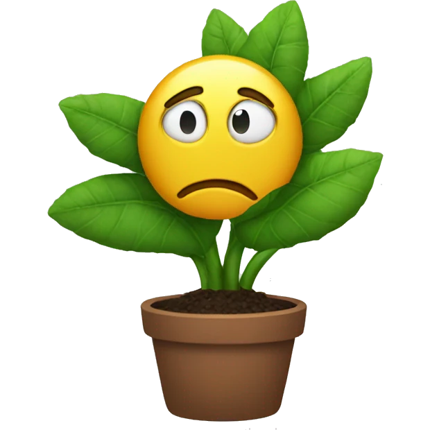 Sad plant  emoji