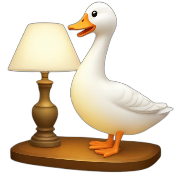 Goose lamp emoji