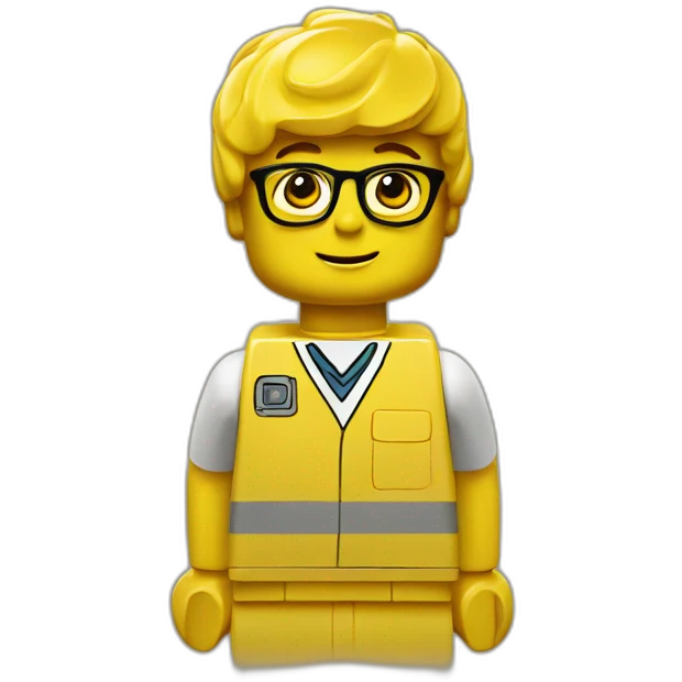 Yellow lego boy emoji