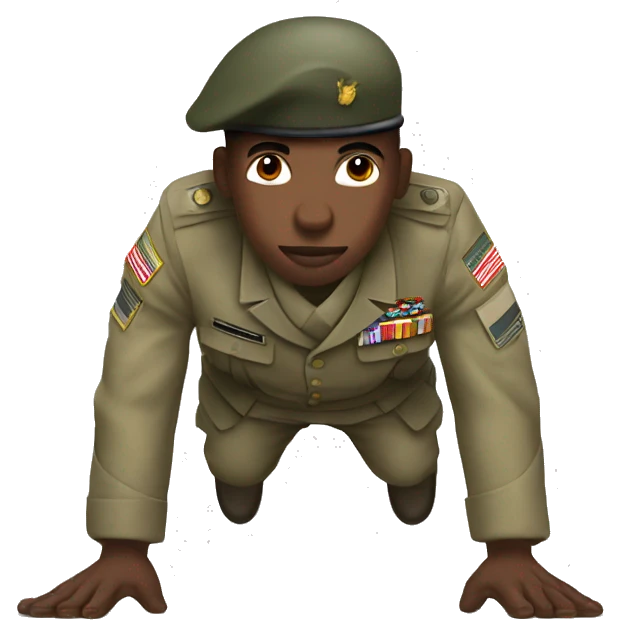 Soldier push-up emoji