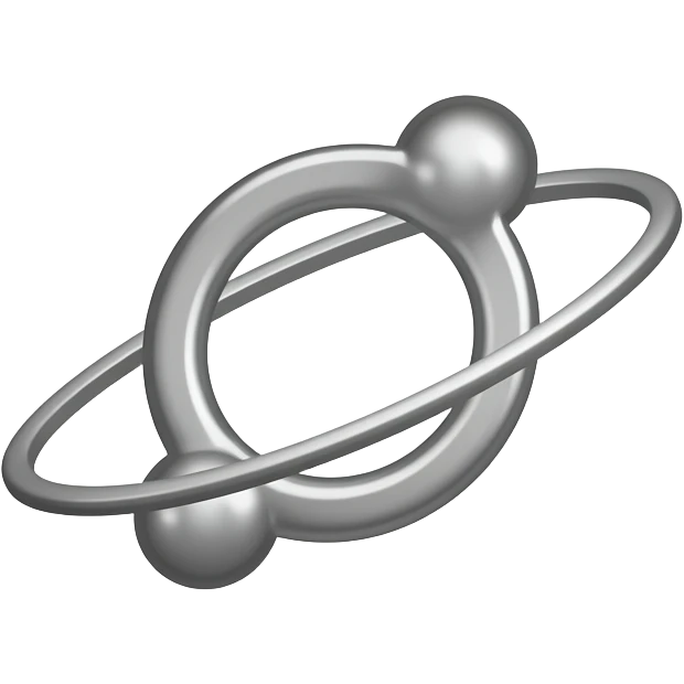 White flag with orbit ring on it emoji