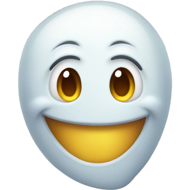 Smiling ghost emoji