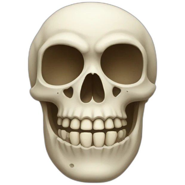 awkward skull emoji