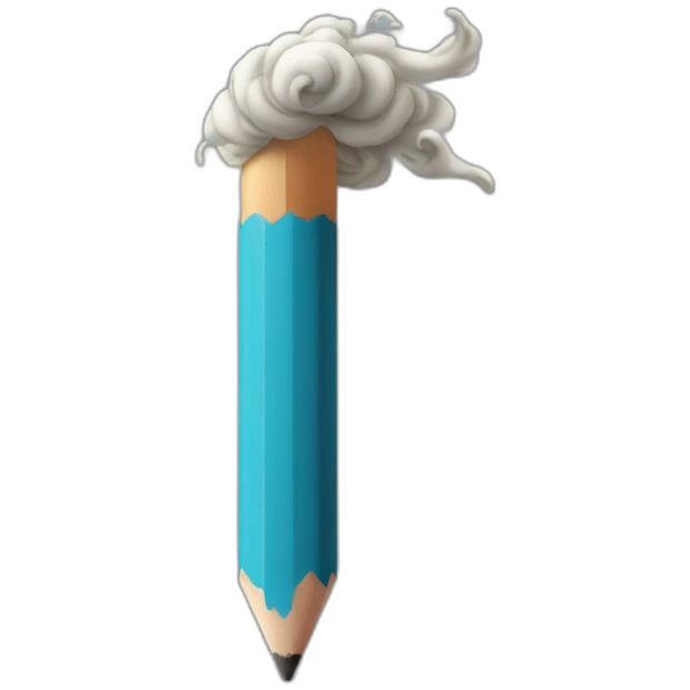 Pencil tornado emoji