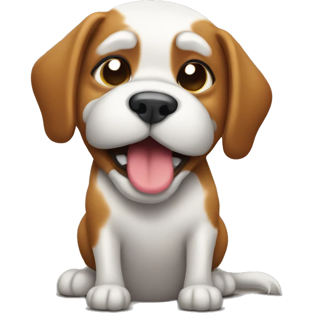 Dog pooping  emoji