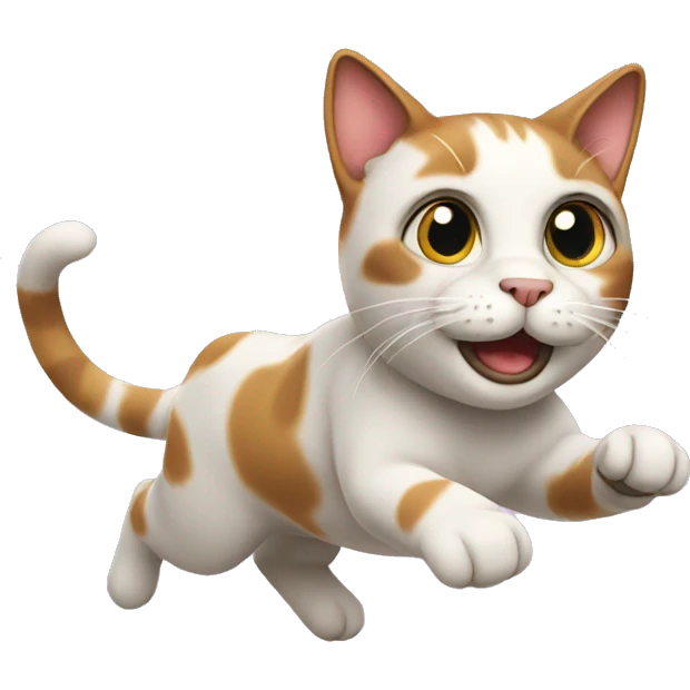 Cat running emoji