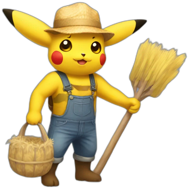 Pikachu farmer emoji